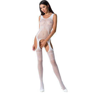 passion e donna bs061 bodystocking nero taglia unica