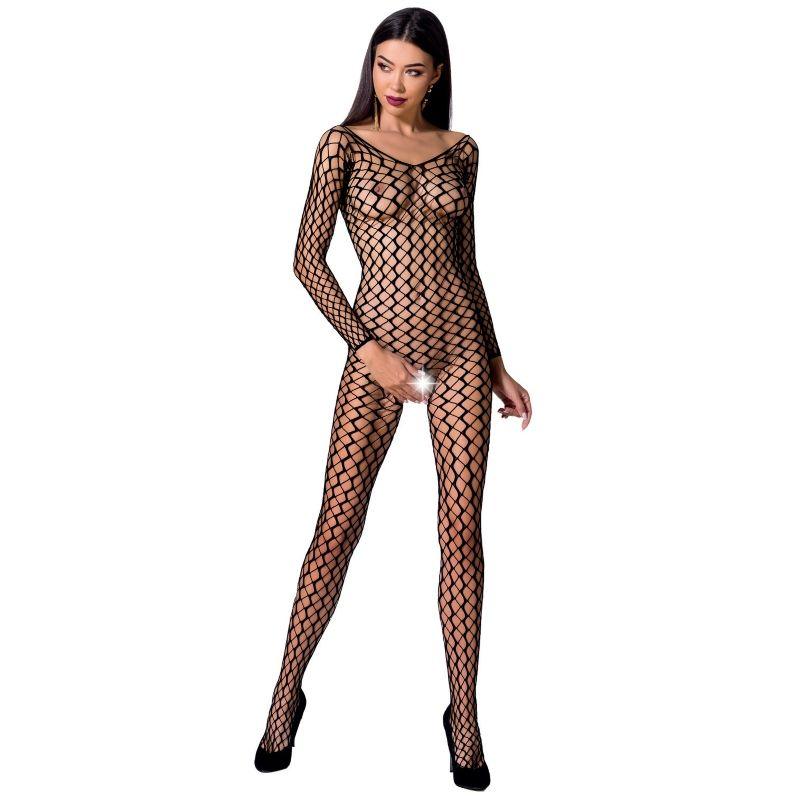 passion donna bs068 bodystocking nero taglia unica