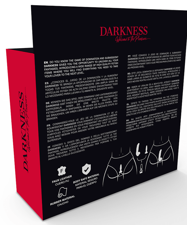 darkness slip con tappo e dildo intercambiabile