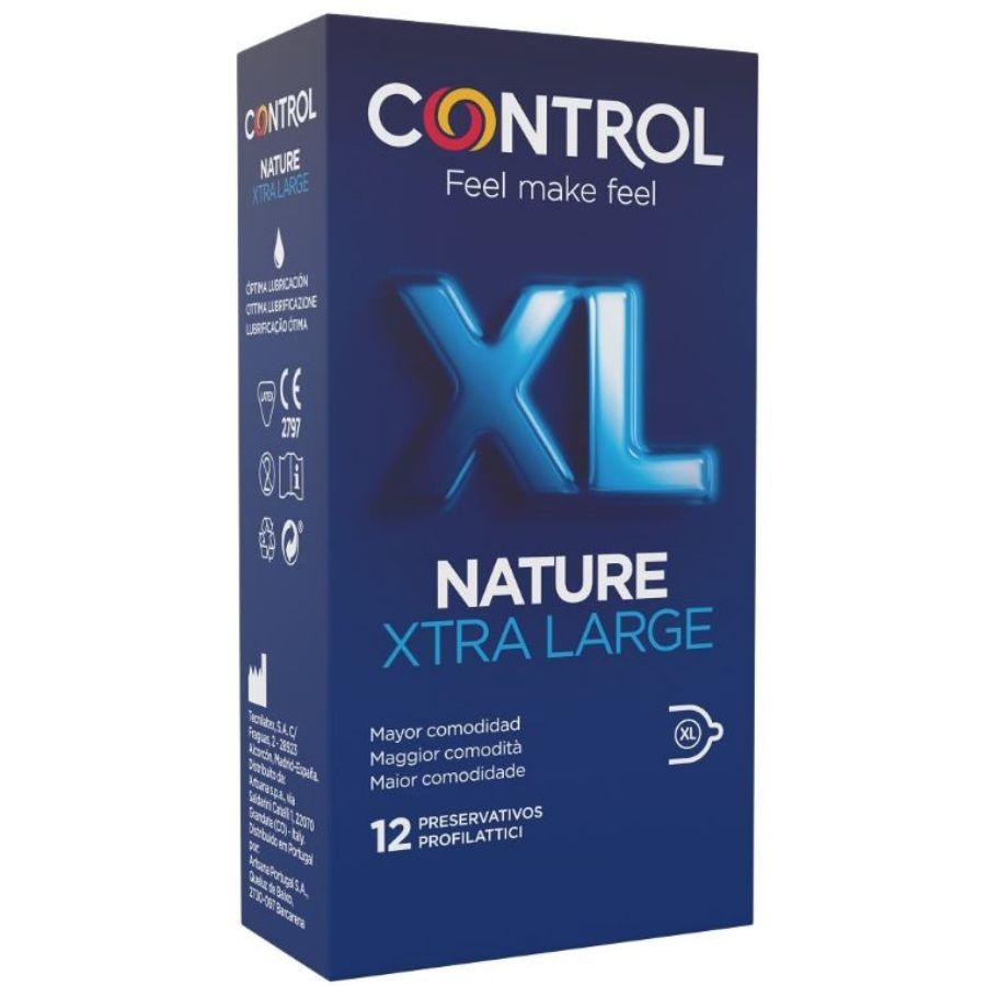 CONTROL - ADAPTA NATURE XL CONDOMS 12 UNITS - Only Vibes