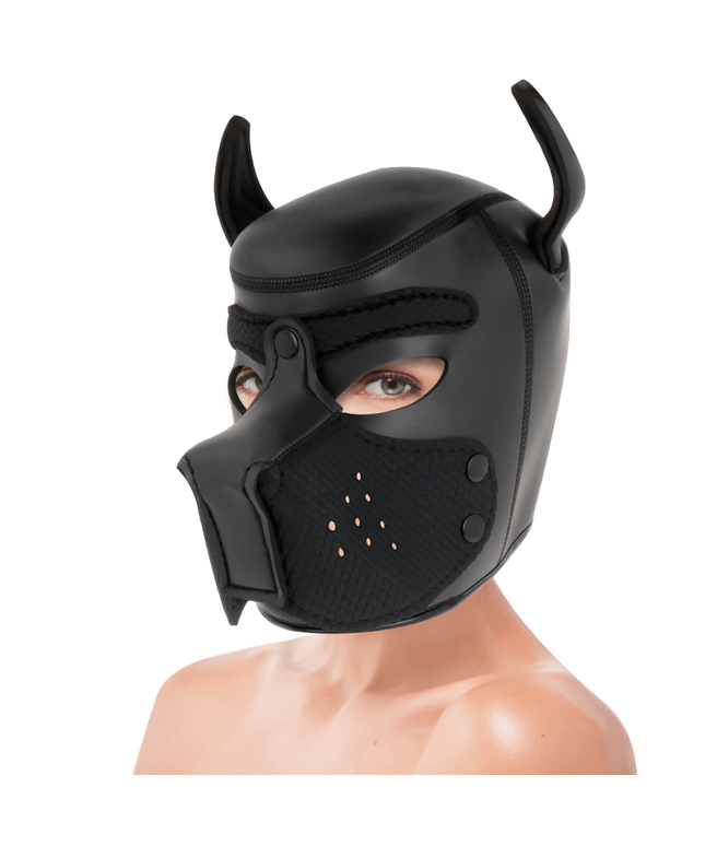 darkness maschera per cani in neoprene con muserella rimovibile l
