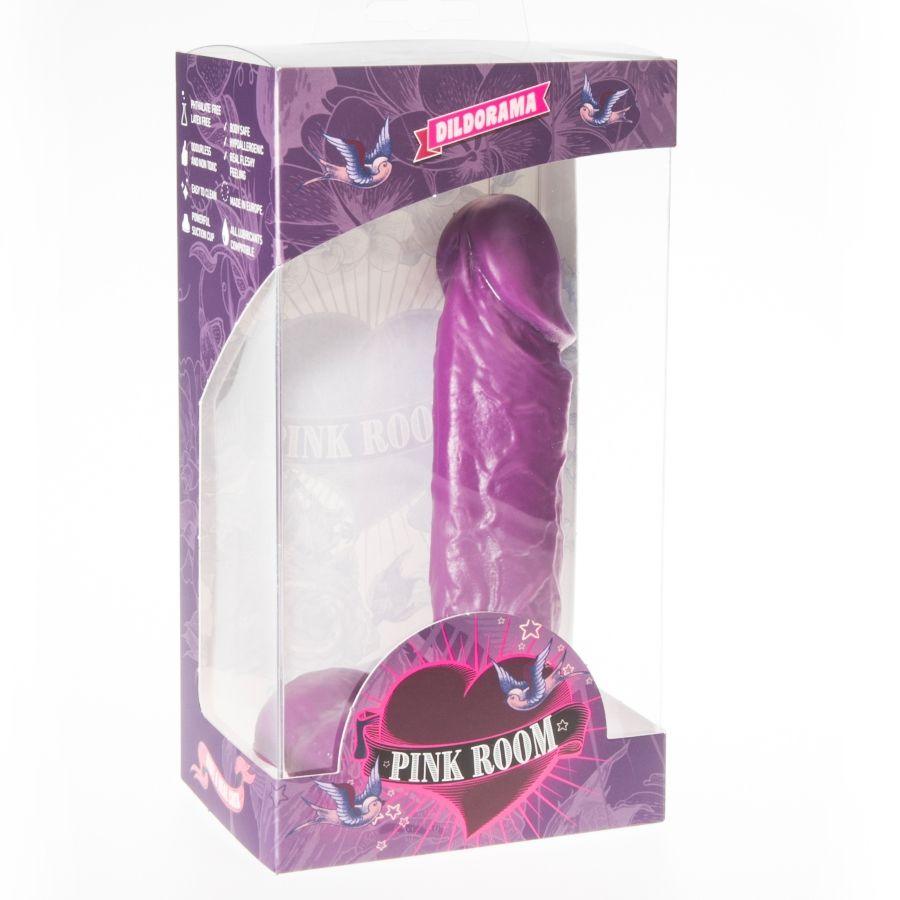 pink room dildo realistico amadeo viola 15 5 cm