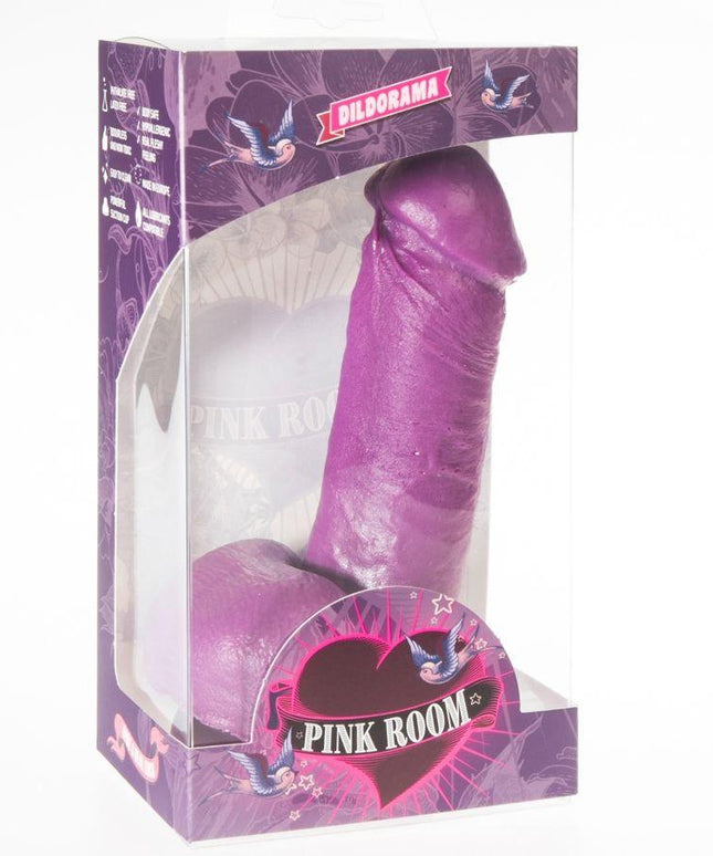pink room dildo nao realistico viola 16 cm