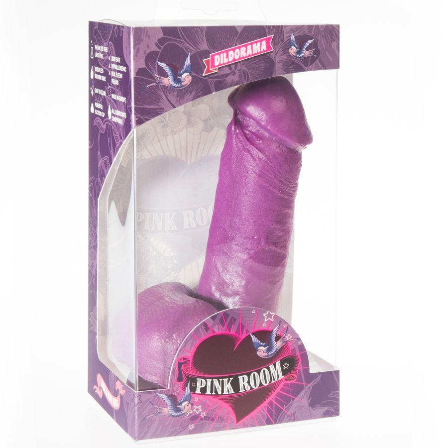 pink room dildo nao realistico viola 16 cm