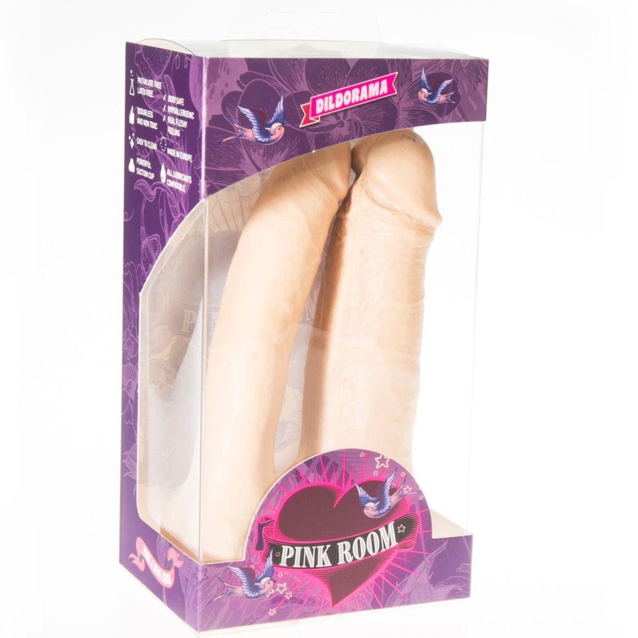 pink room arthus doppio dildo realistico flesh 17cm 15 5cm