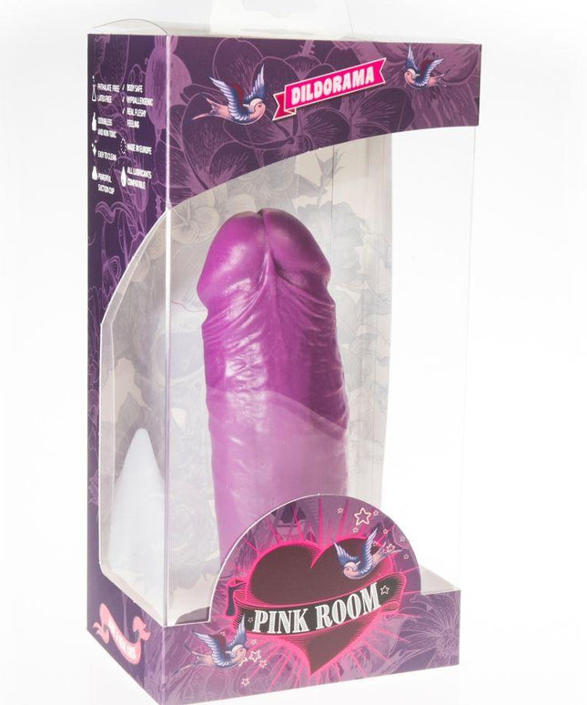 pink room dael dildo realistico viola 18 5 cm