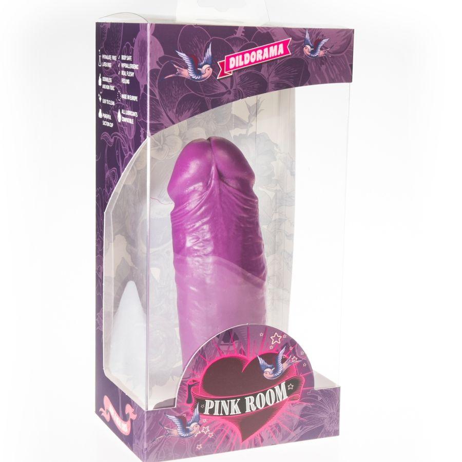 pink room dael dildo realistico viola 18 5 cm