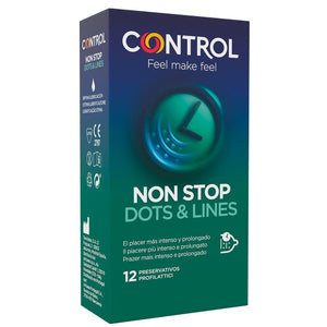 CONTROL - NONSTOP DOTS AND LINES CONDOMS 12 UNITS - Only Vibes