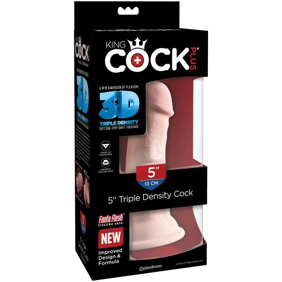 king cock dildo tripla densit 13 cm