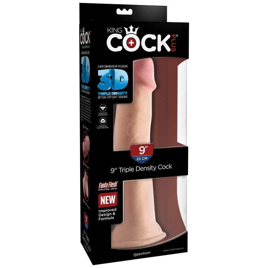 king cock dildo tripla densit 23 cm