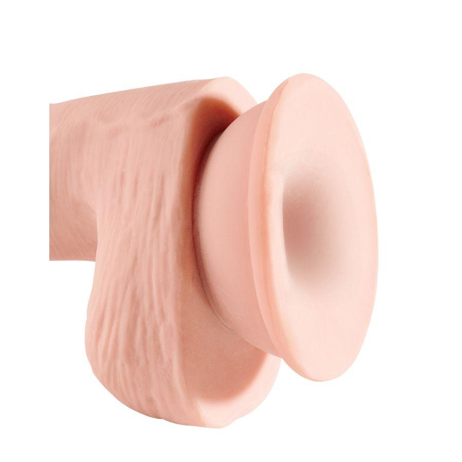 king cock dildo tripla densit 13 cm con testicoli