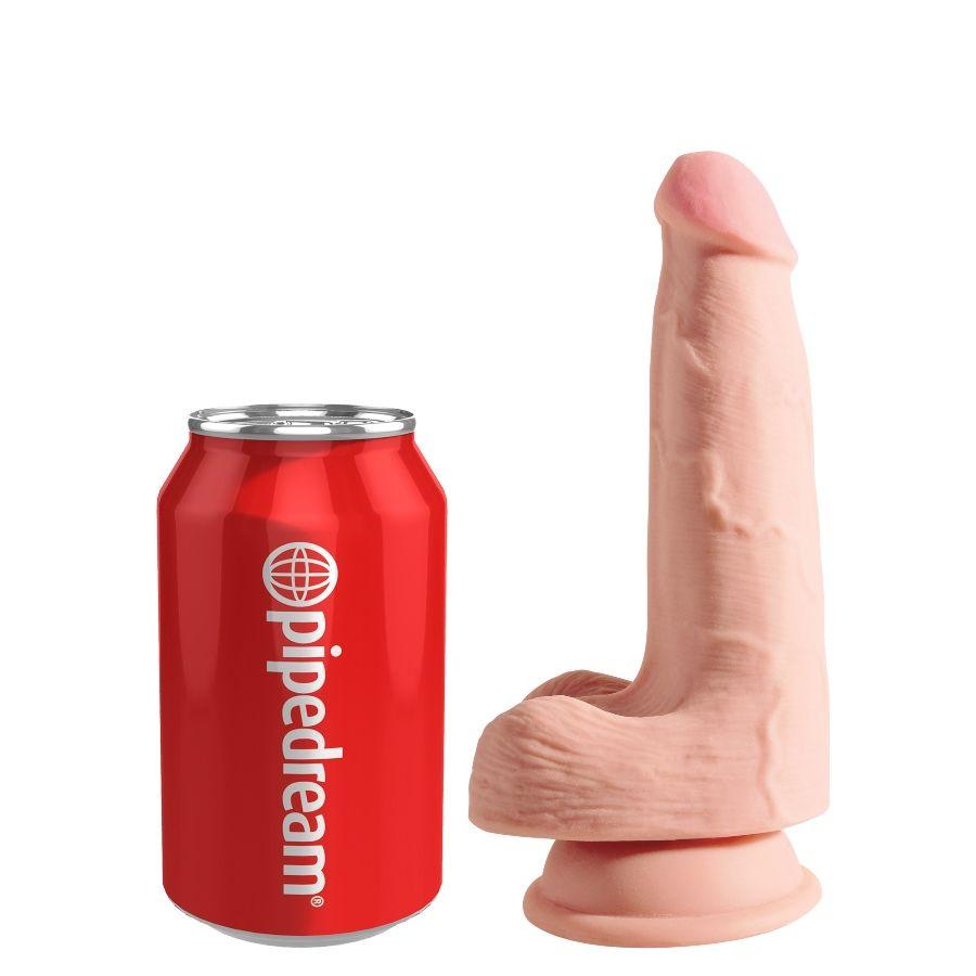 king cock dildo tripla densit 13 cm con testicoli