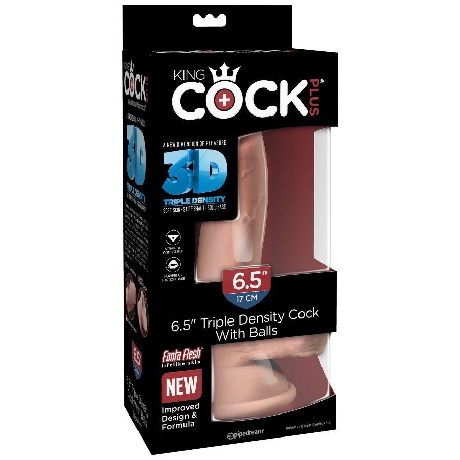 king cock dildo tripla densit 14 cm