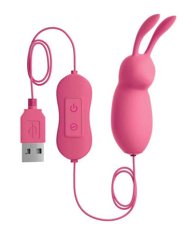 omg cute rabbit potente vibratore rosa usb