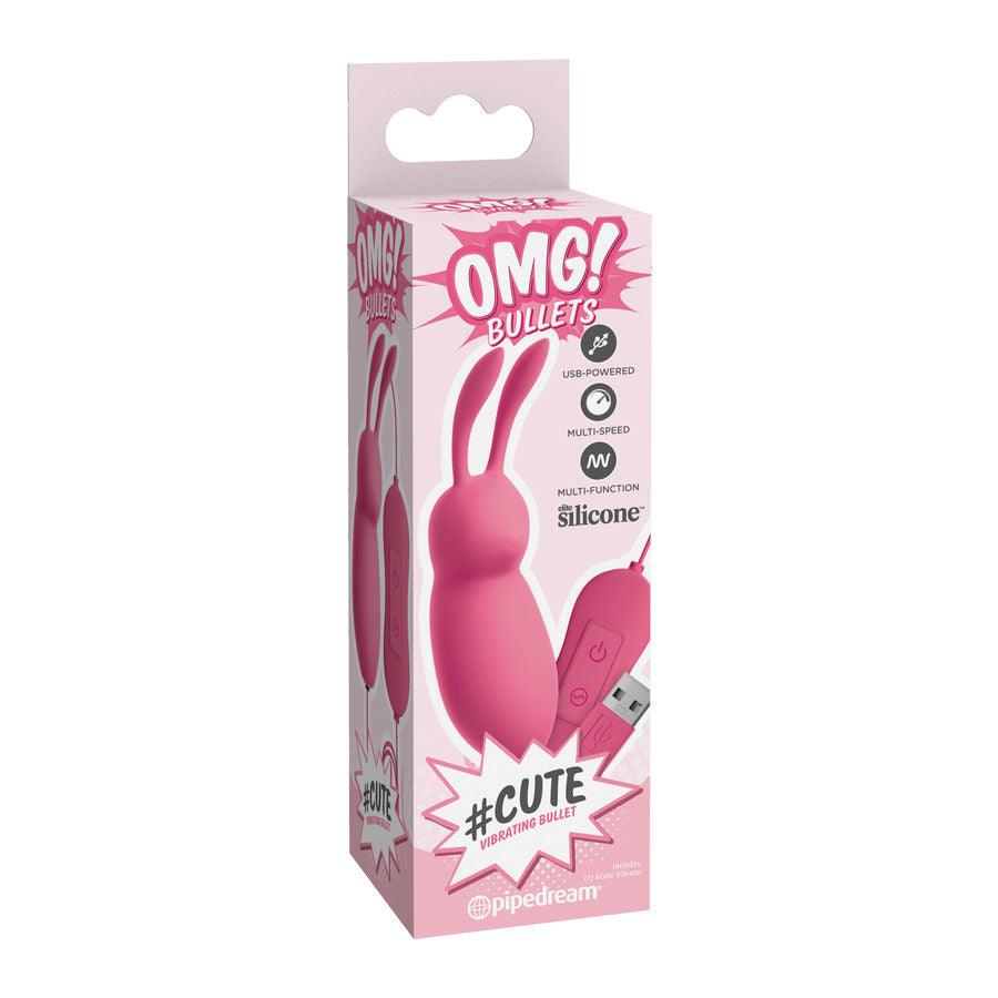 omg cute rabbit potente vibratore rosa usb