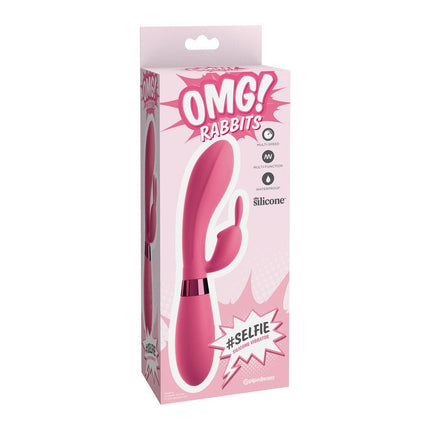 omg selfie silicone vibratore coniglio rosa