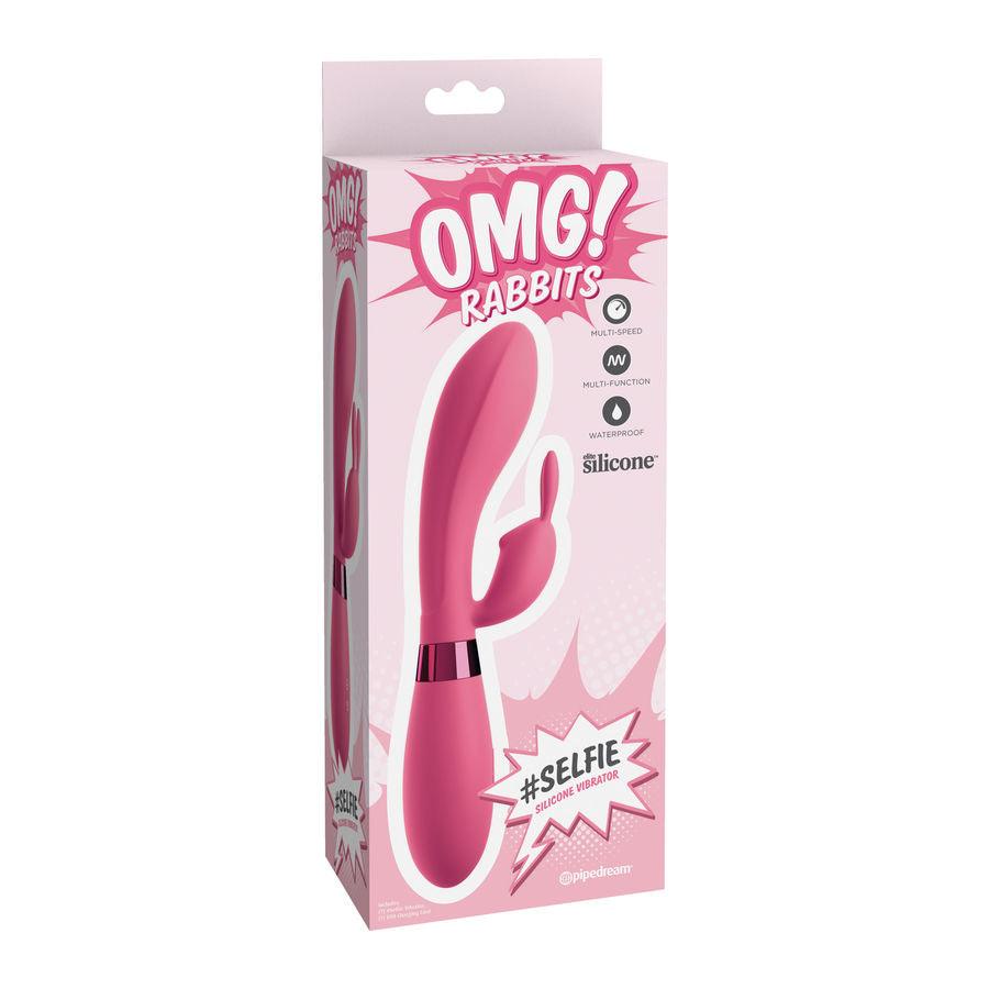 omg selfie silicone vibratore coniglio rosa