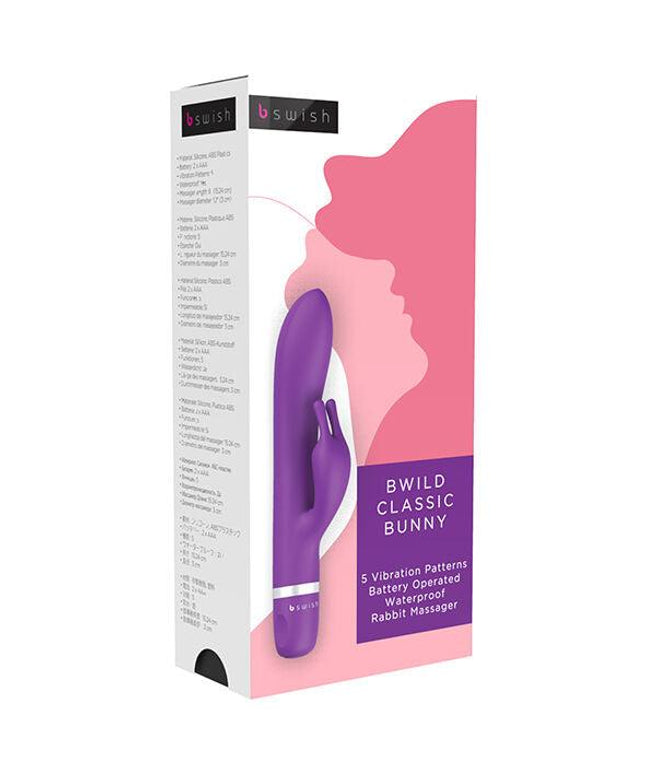 B SWISH - MASSAGGIATORE CLASSICO BWILD CON CONIGLIO LILLA - Only Vibes