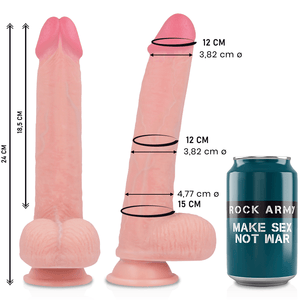 rockarmy liquid silicone premium kingcobra realistico 24 cm o 4 77 cm