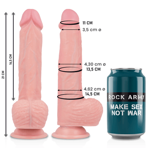 rockarmy dildo in silicone liquido premium spitfire 21 cm o 4 62 cm