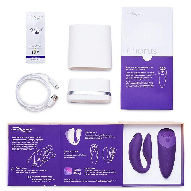 we vibe vibratore chorus per coppia con lilac squeeze control