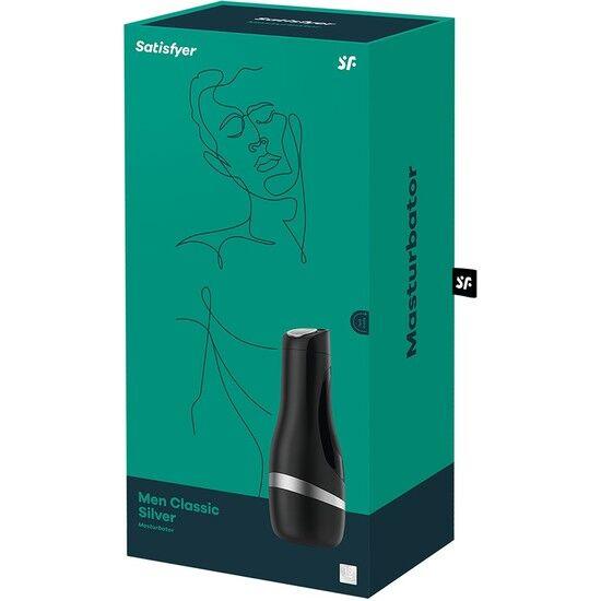 satisfyer masturbador classico argento da uomo