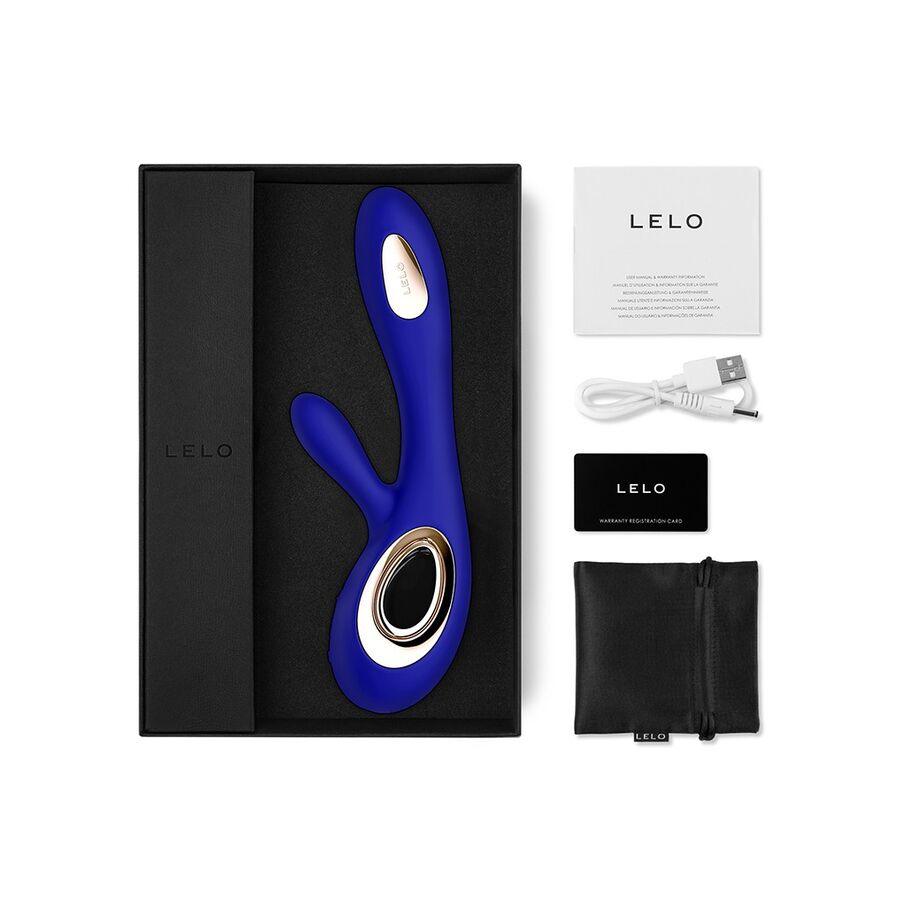 lelo vibratore soraya wave coniglio blu notte