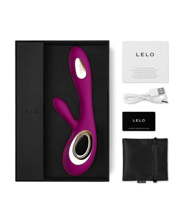 lelo soraya vibratore wave rabbit deep rose