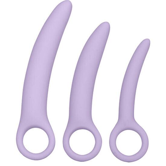 california exotics dr laura berman alena set di 3 dilatori in silicone