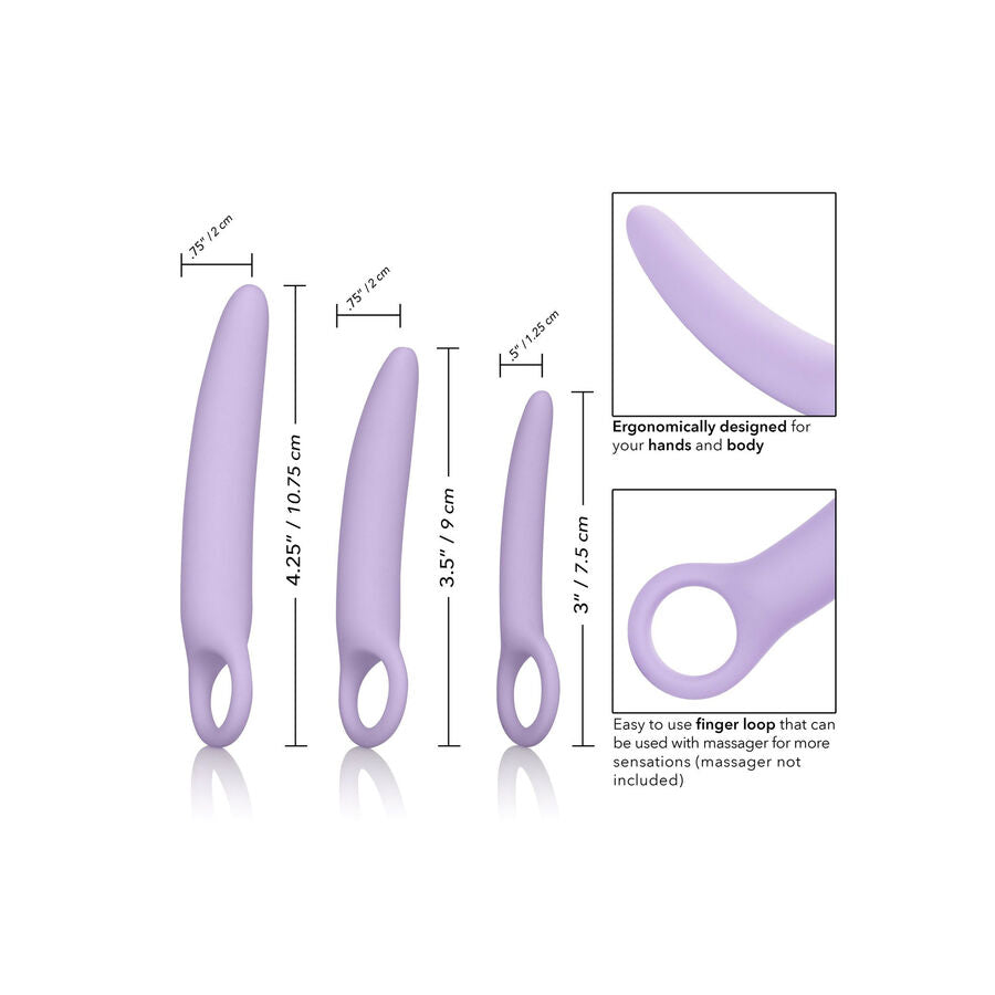 CALIFORNIA EXOTICS - DR LAURA BERMAN ALENA SET DI 3 DILATORI IN SILICONE