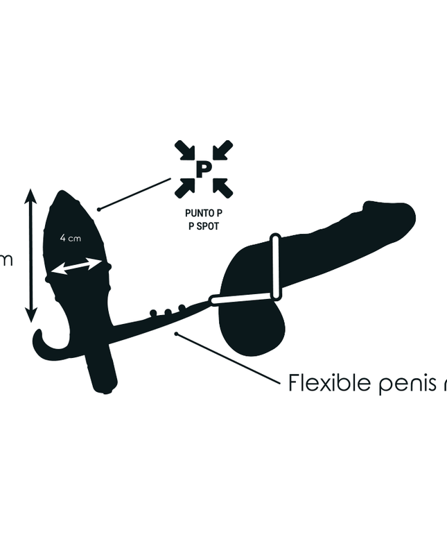 addicted toys plug anale con doppio anello nero