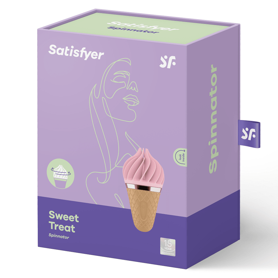 satisfyer sweet treat spinnator marrone e rosa