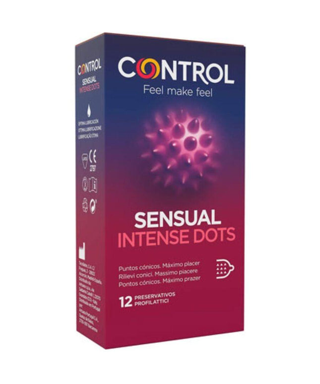 control preservativi spike con punte coniche 12 unita