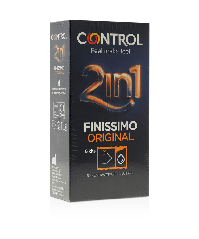 CONTROL - FINISIMO DUO + LUBRIFICANTE 6 UNITÀ - Only Vibes