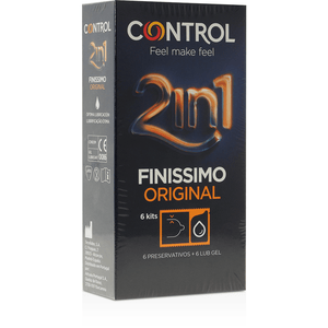 CONTROL - FINISIMO DUO + LUBRIFICANTE 6 UNITÀ - Only Vibes