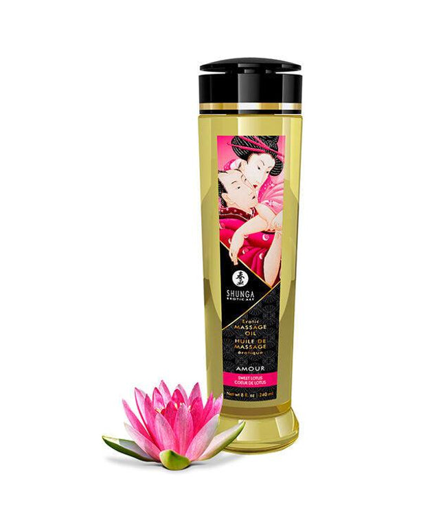 shunga olio da massaggio erotico damore 240 ml