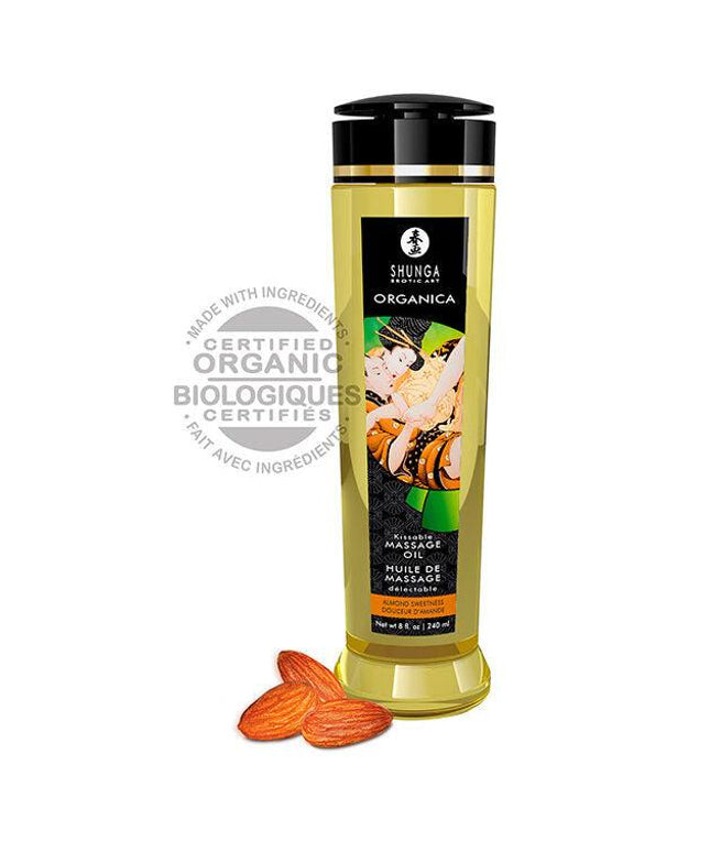 shunga olio da massaggio alle mandorle biologico 240 ml