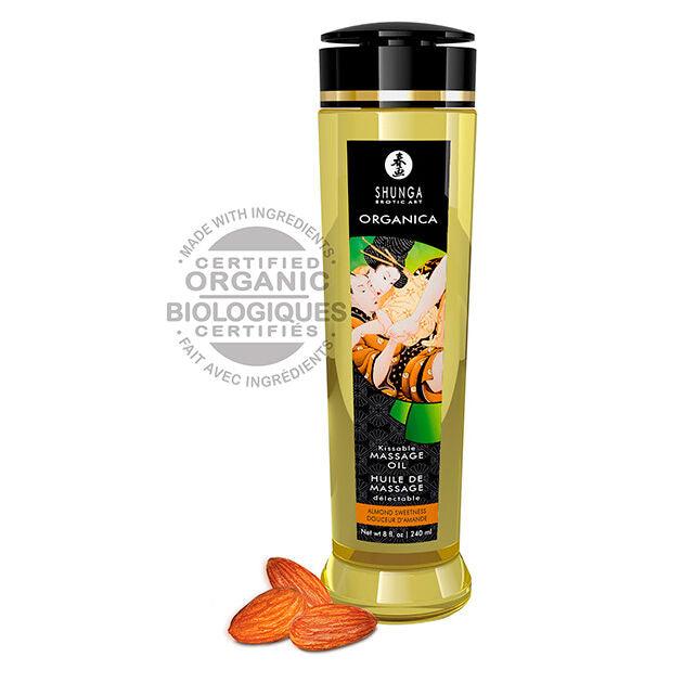 shunga olio da massaggio alle mandorle biologico 240 ml