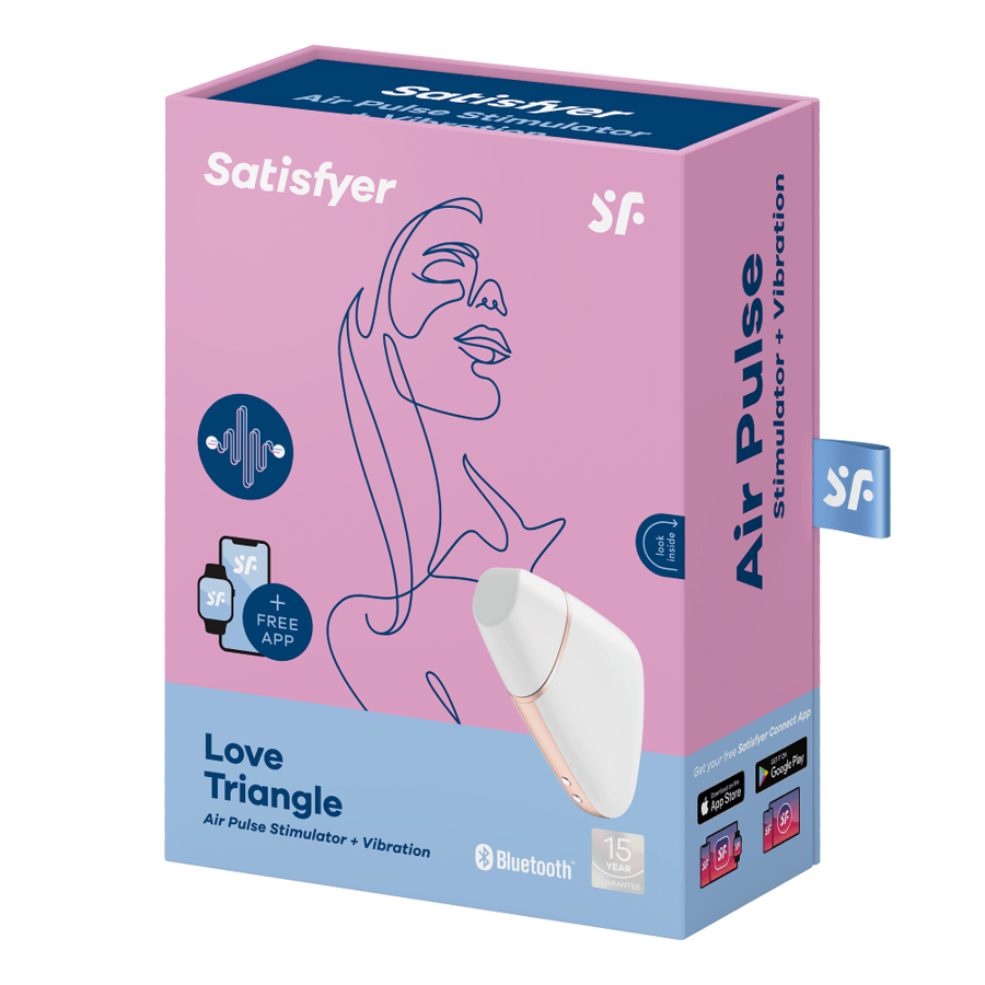 satisfyer stimolatore e vibratore triangolo love nero