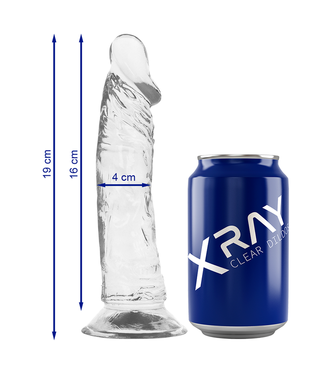 X RAY - CAZZO TRASPARENTE 19 CM -O- 4 CM