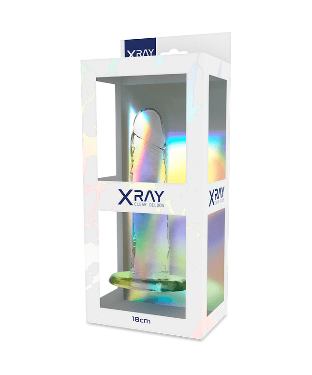 x ray cazzo trasparente 18 cm o 4 cm