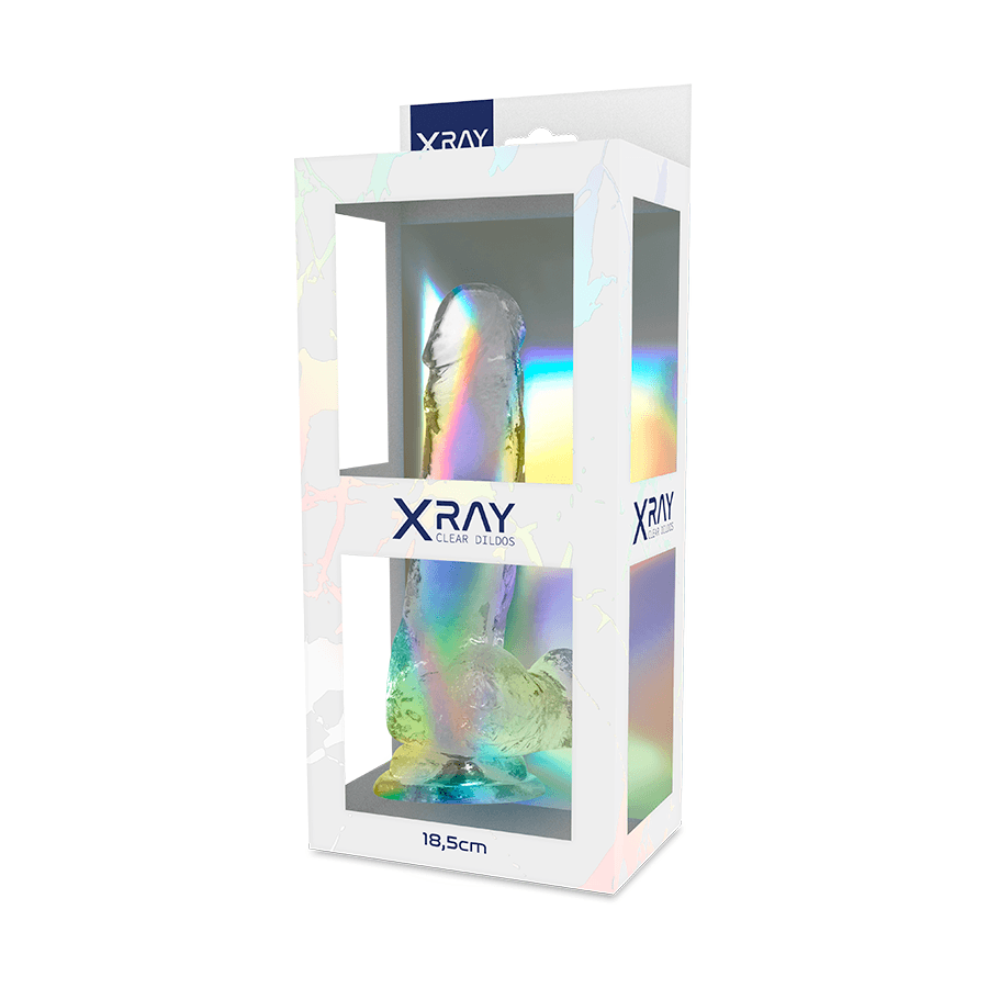 x ray cazzo trasparente con sfere 18 5 cm o 3 8 cm