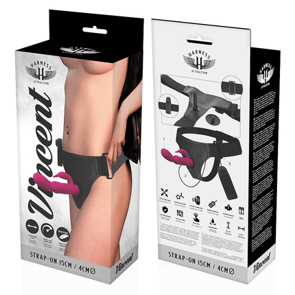 harness attraction rnes vibratore coniglio vincent 15 cm o 4 cm