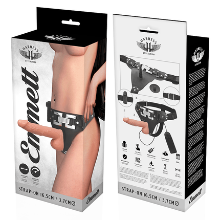 harness attraction rnes emmett vibratore realistico 16 5 cm o 3 7 cm