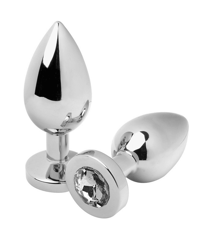 METAL HARD - PLUG ANALE DIAMOND TRASPARENTE PICCOLO 5.71CM - Only Vibes