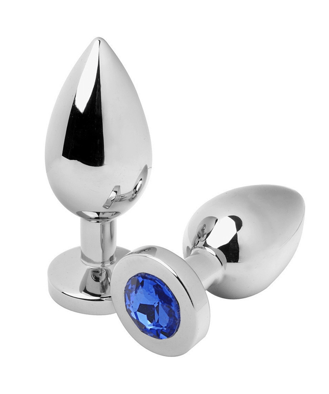 METAL HARD - PLUG ANALE DIAMOND BLUE PICCOLO 5.71CM - Only Vibes