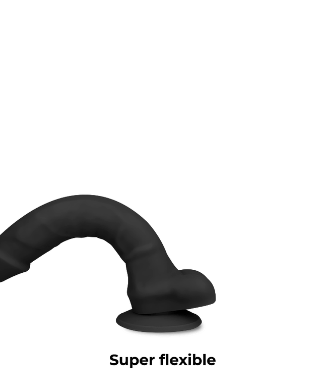 COCK MILLER - COCKSIL IN SILICONE DENSIT ARTICOLABILE NERO 18 CM