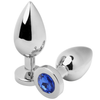 metal hard plug anale diamond blue medio 7 62cm