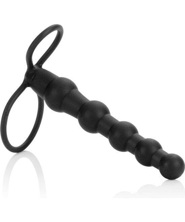 california exotics doppio penetratore con perline nero