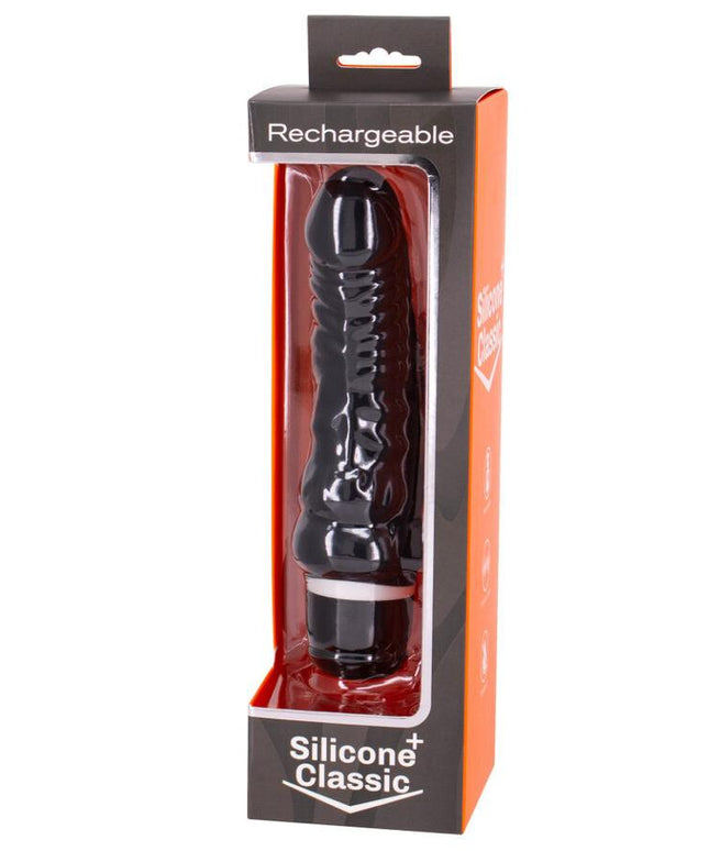 seven creations vibratore ricaricabile nero 7v 18 cm modello 2